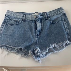 PacSun High rise jean shorts